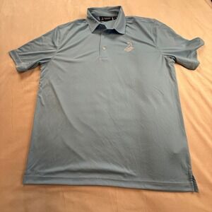 Pinehurst Collection Golf Polo Shirt Mens Large L Blue Golfing‎ Embroidered